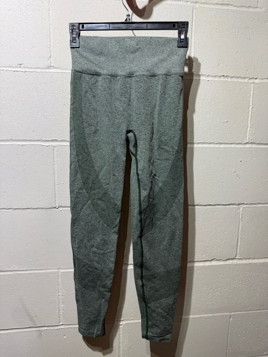 Active USA Pants - Active USA Heathered Olive Green High-Waist Kids Leggings with matching top
